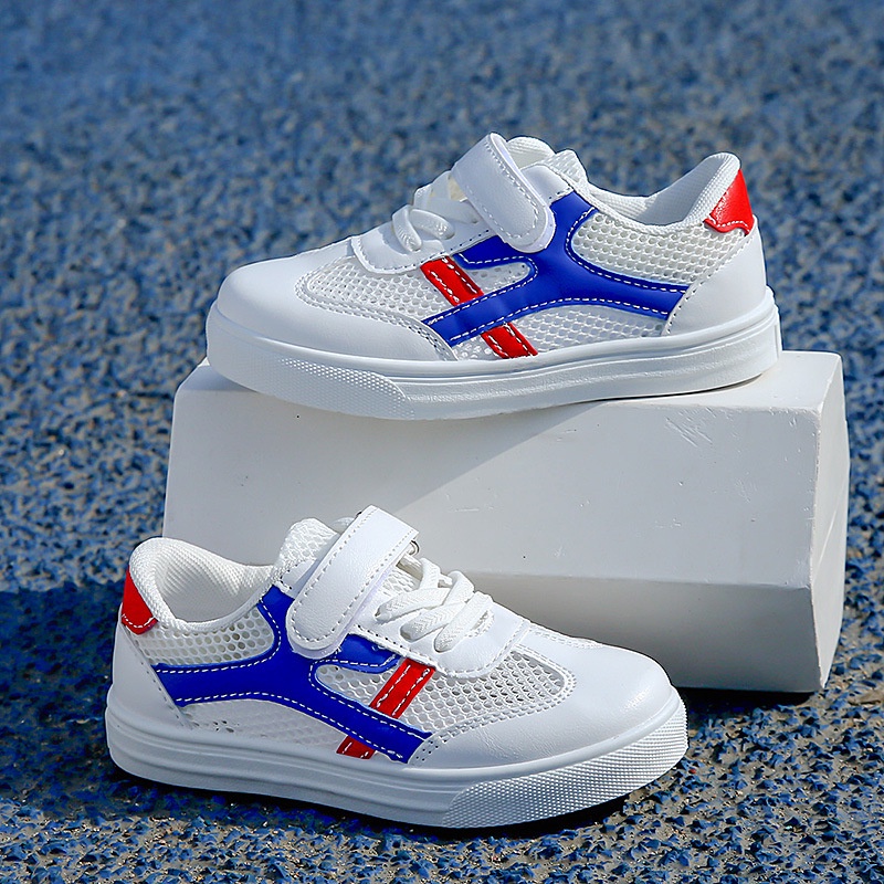Giày Thể Thao Đế Mềm Phối Lưới Thoáng Khí Thời Trang Mùa Hè 2023 Cho Bé Trai Tiểu Học