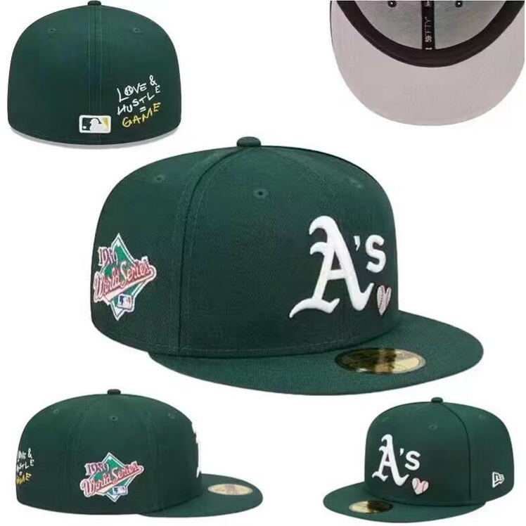 Boston Red Sox Oakland Điền kinh Toronto Blue Jays LA Casual MLB Size Mũ đội Unisex Thêu chữ Full Niêm phong Mũ