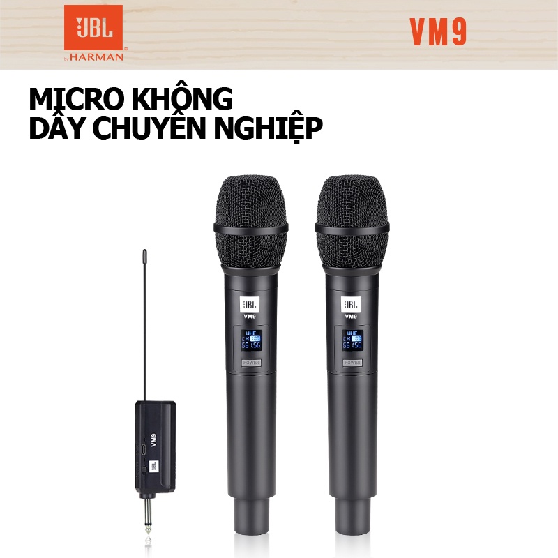 Micro hát karaoke không dây JBL 360plus microphone wireless,micro không dây cao cấp chống hú
