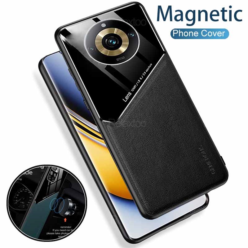 Ốp Điện Thoại pc + Da + Kính Mica Chống Sốc Cho Realme11 Pro Realme 11 Pro 11Pro Plus Pro + 5G