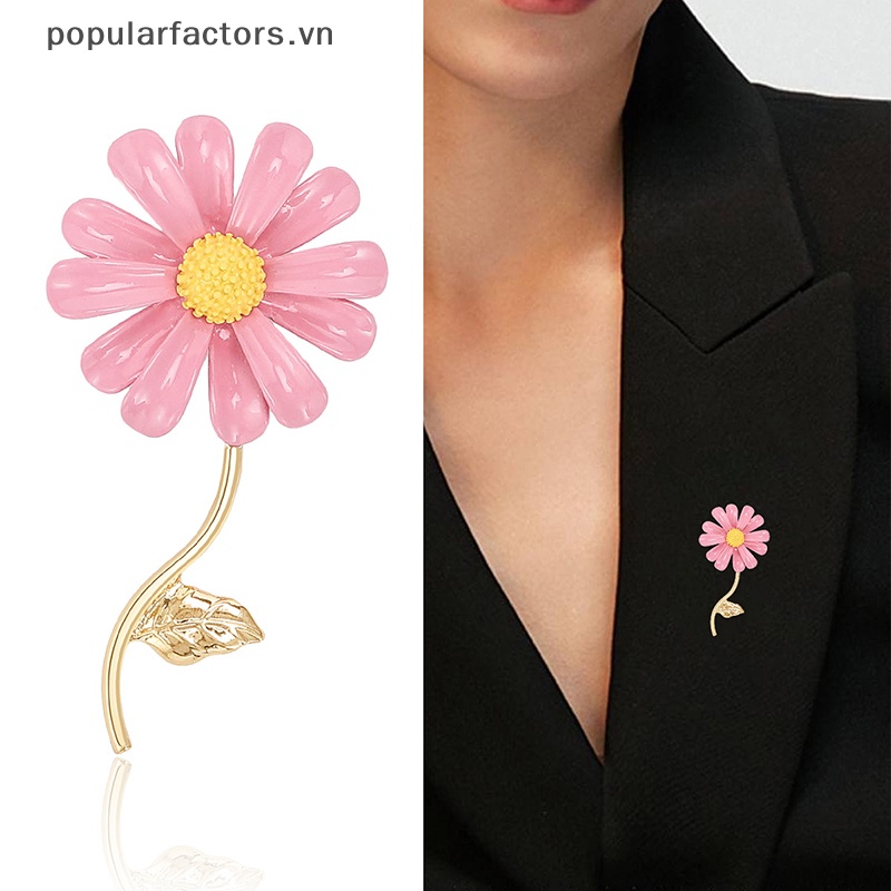 Ghim Cài Áo Hình Hoa Cúc Chống Ánh Sáng Thời Trang Cho Nữ