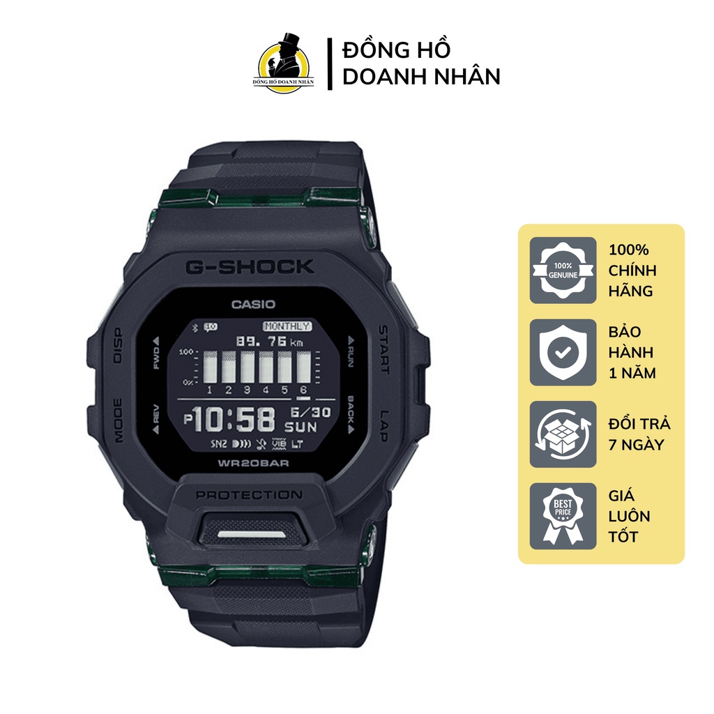 Đồng Hồ Nam Casio G-Shock GBD-200UU-1A Màu Đen Kính Khoáng Size 46mm Chống Nước Bảo Hành 1 Năm Tại Đồng Hồ Doanh Nhân