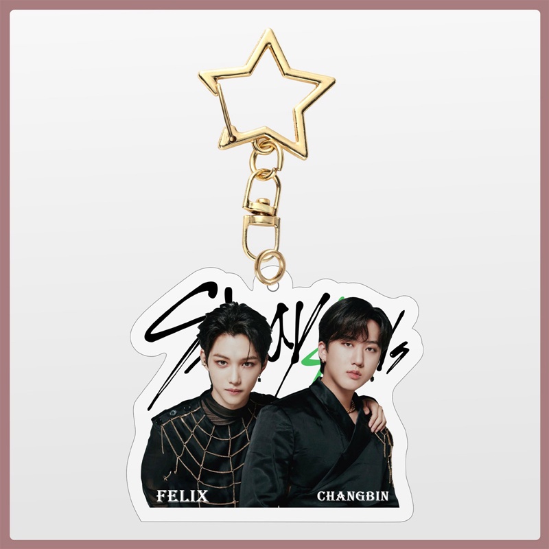 Hq kpop stray kids apmc keychain mặt dây chuyền acrylic
