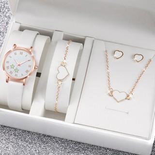Đồng Hồ Quartz Dây Da Thời Trang Cho Nữ