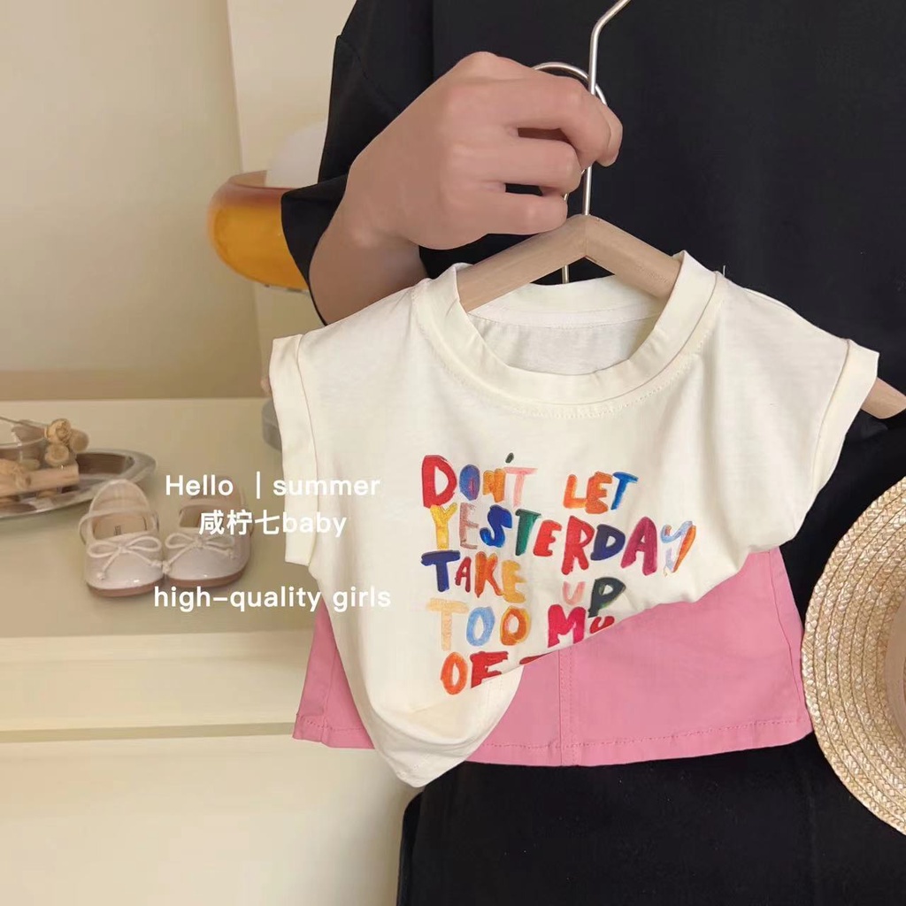 Aiyaya bộ đồ bé gái áo không tay + váy thời trang trẻ em từ 5-28kg