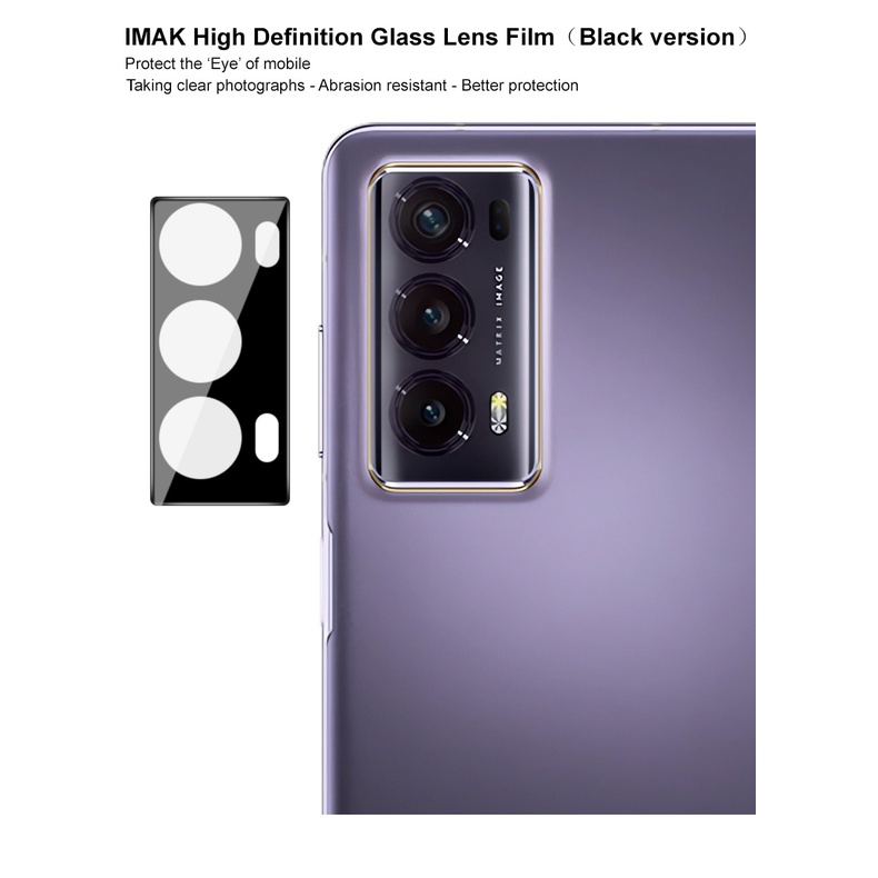 Nguyên bản imak viền đen ống kính máy ảnh phim honor magic v2 5g hd kính cường lực bảo vệ màn hình phim bảo vệ
