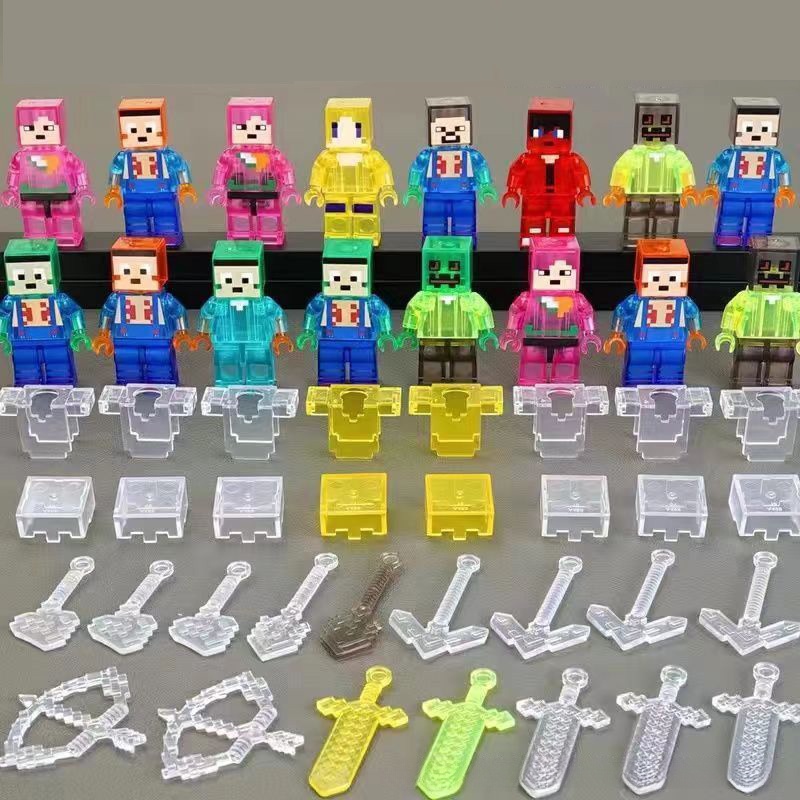 Bộ Đồ Chơi Lắp Ráp Mô Hình Nhân Vật Game Minecraft / Ending Man / Zombie / Wizard / Steve