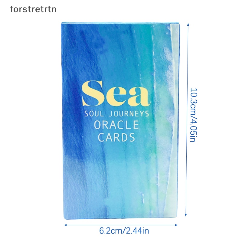 Forstretrtn sea soul journeys oracle card tarot lời tiên tri số phận bói toán bộ bài gia đình ban tiệc trò chơi người mới bắt đầu bài bói trò chơi en