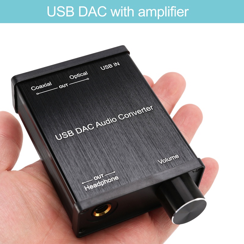 Usb to coaxial s / pdif optical 3.5mm / 6.3mm headphone converter usb dac digital to analog audio converter cho windows xp