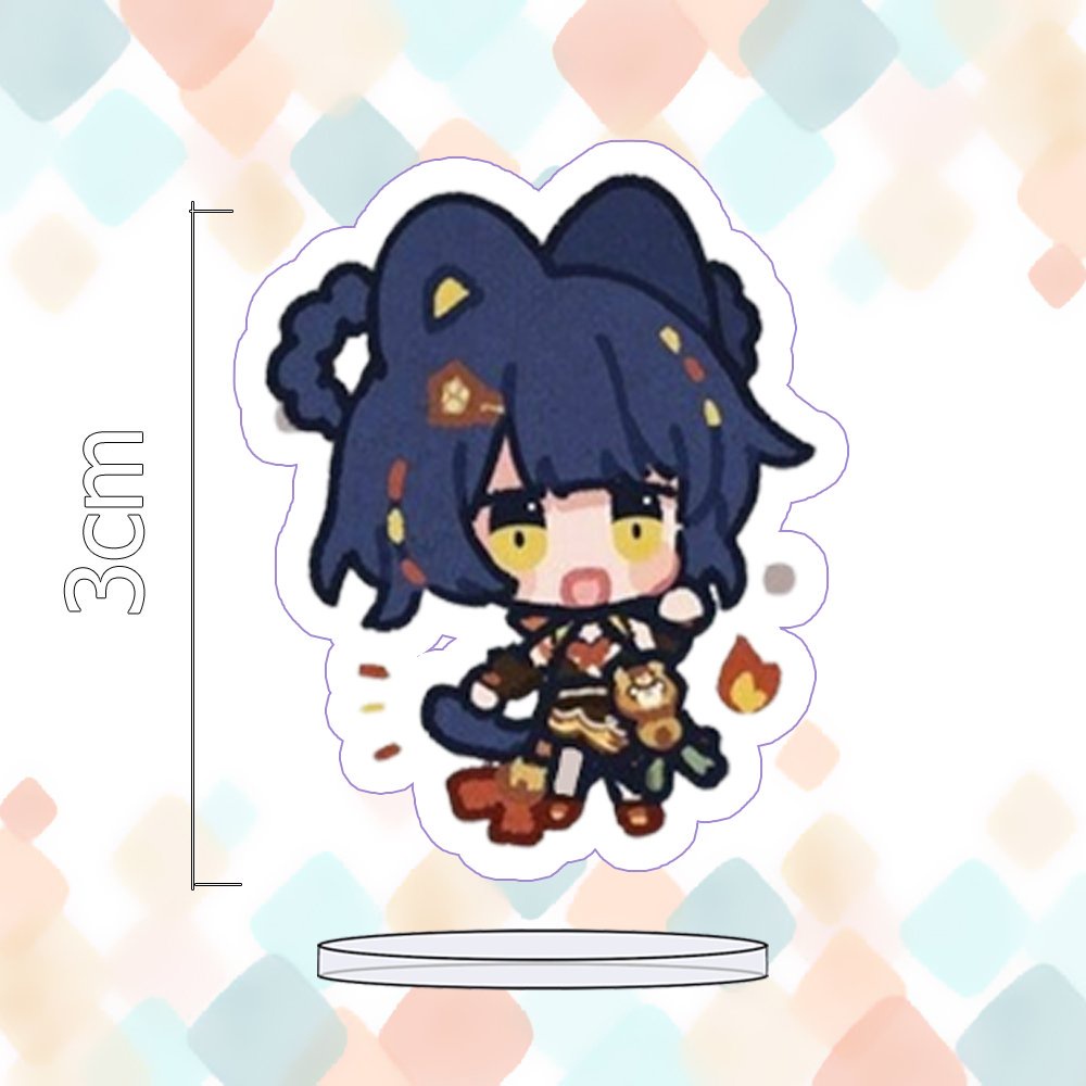 MÔ HÌNH Standee GENSHIN IMPACT ver TAI THÚ game tượng mica trong acrylic chibi trong quà tặng xinh xắn NLSHOP