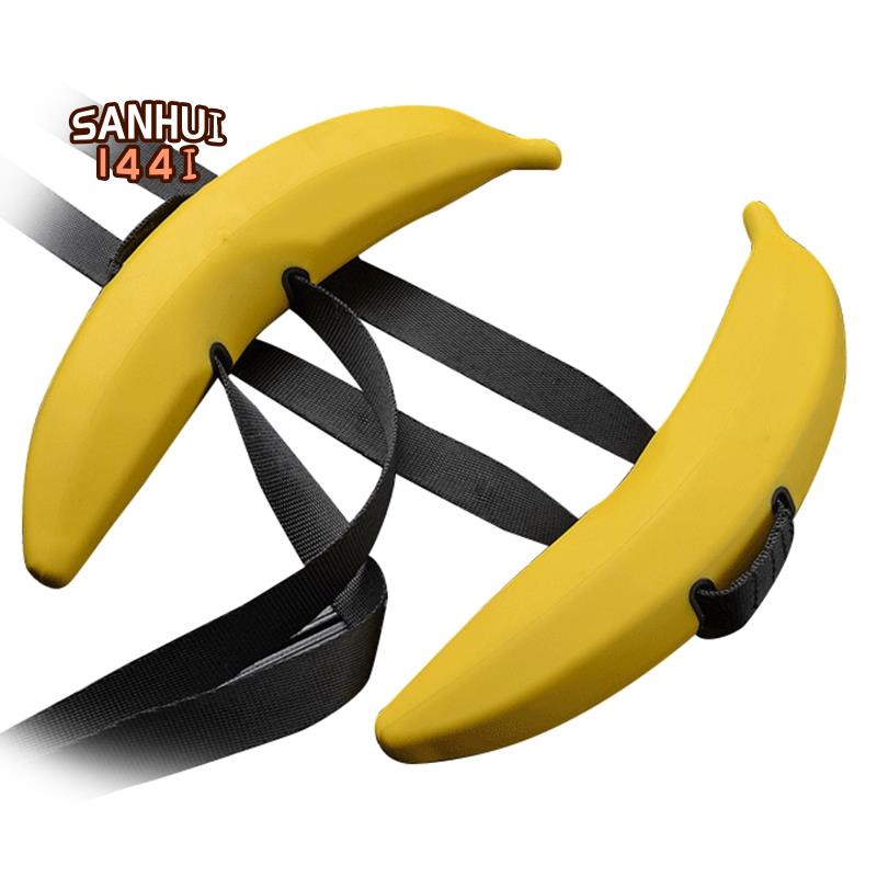 Banana ox horn gym dumbbells barbell bar handle weightlifting pull ups hand grip ring grippers strength training