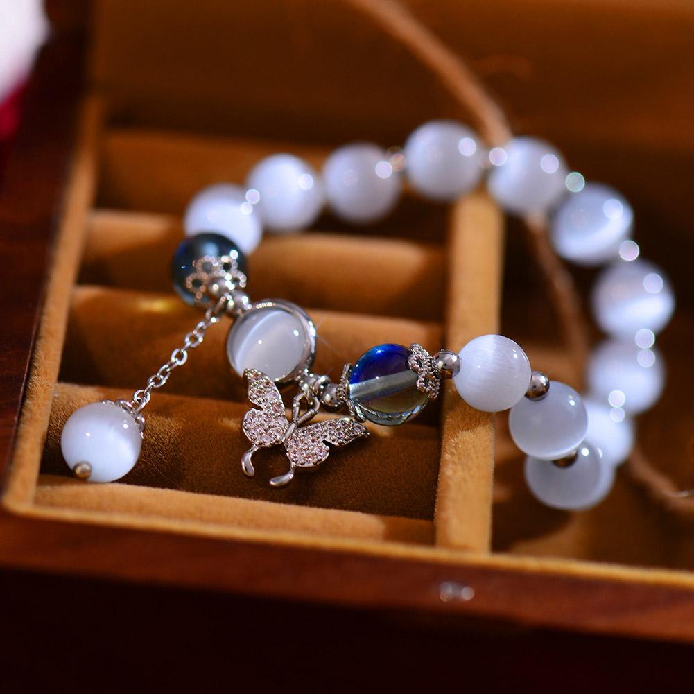 Ins style butterfly bracelet fashion grey moonlight bracelet bracelet nữ đơn giản j1y7
