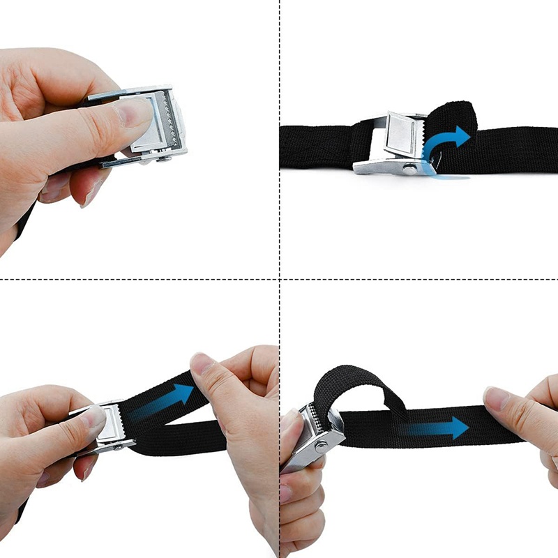 2 cái dây đai khóa áp lực dây đai ô tô có khóa có thể điều chỉnh, lên đến 600lbs, buộc dây cho xe máy, hàng hóa, xe tải, xe kéo, hành lý