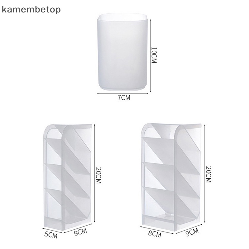 Hộp lưu trữ máy tính để bàn beto hộp đựng bút trong suốt chà xiên chèn văn phòng phẩm ống trang điểm cọ trang điểm ống lưu trữ môi n