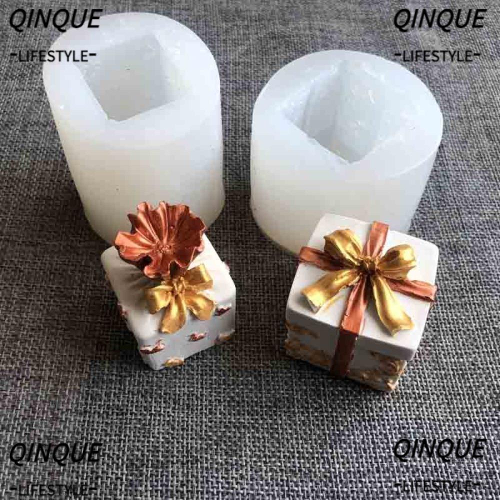 Qinjue hộp quà giáng sinh thủ công mỹ nghệ xà phòng thạch cao xà phòng khuôn silicone