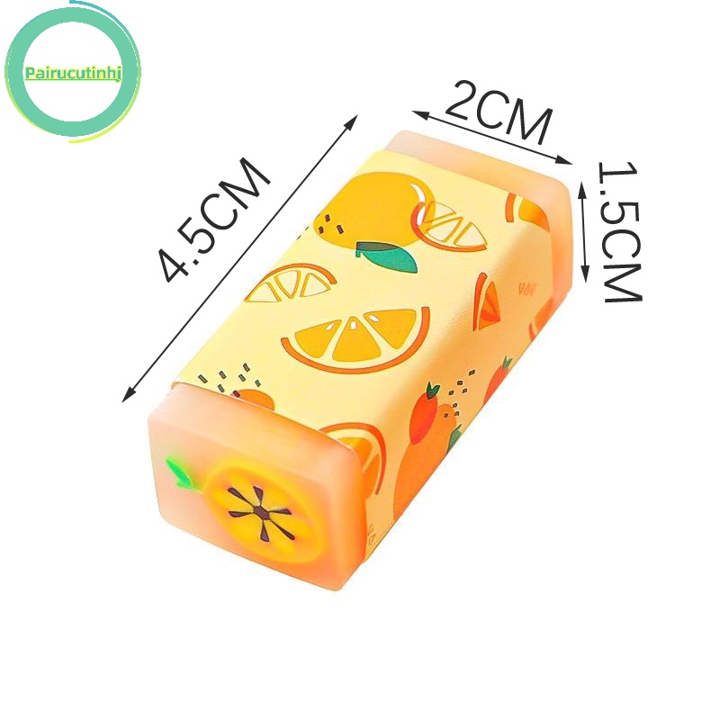Pairhj kawaii fruit dưa hấu tẩy chanh thông thường tẩy cao su giải thưởng học sinh tiểu học quà tặng khuyến mại tẩy văn phòng phẩm cho trẻ em vn