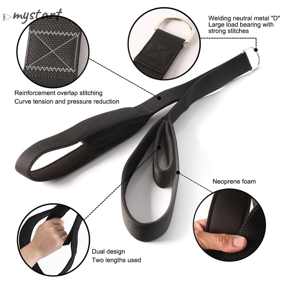Long triceps strap anti-slip muscle training tricep pull down rope multi-purpose