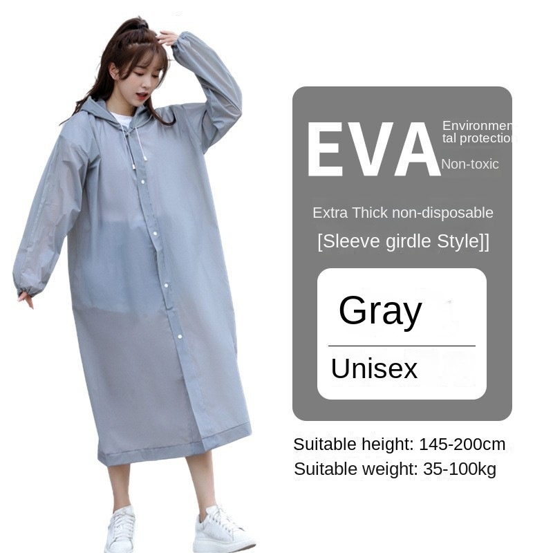 Áo mưa non-disposable dày áo mưa eva người lớn trẻ em thời trang du lịch ngoài trời di động one-piece áo mưa