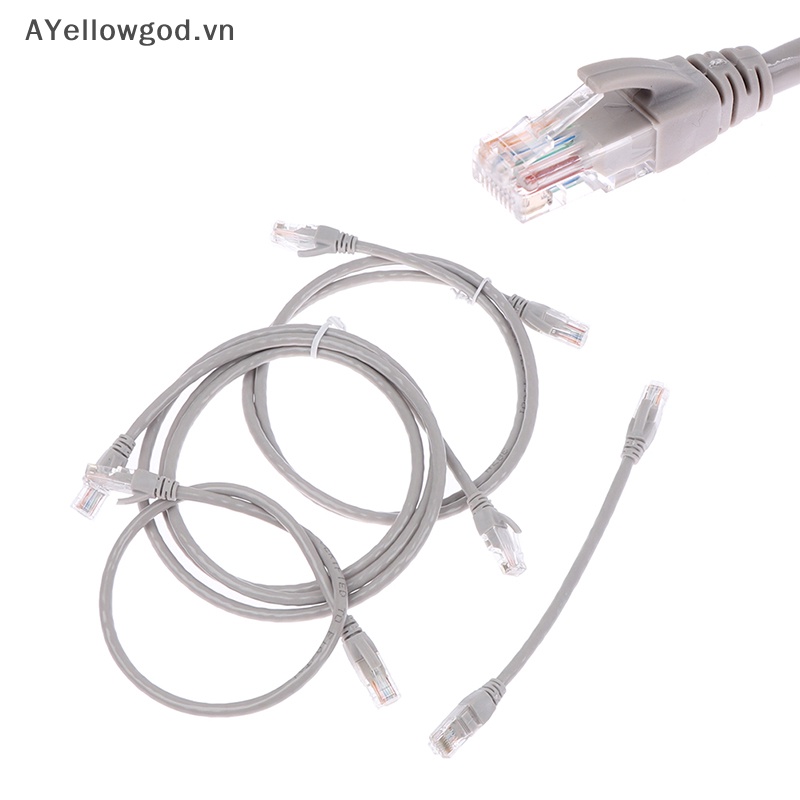 Cáp mạng ethernet ayellowgod cat6e male to male rj45 patch lan cáp ngắn 0,2m-1,5m vn