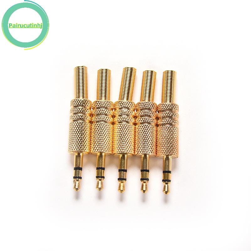 Cặp jack Cắm Âm Thanh 3.5mm 1 / 8 "trs Mạ Vàng vn