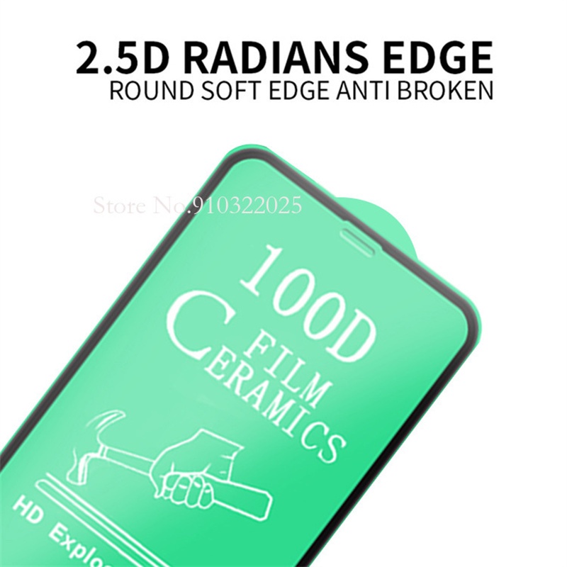 Phim điện thoại trong suốt hd bằng gốm mềm 100d mới cho iphone 15 14 pro max 13 mini 12 11 xs xr x 8 7 6 14plus non-glass matte screen protectors