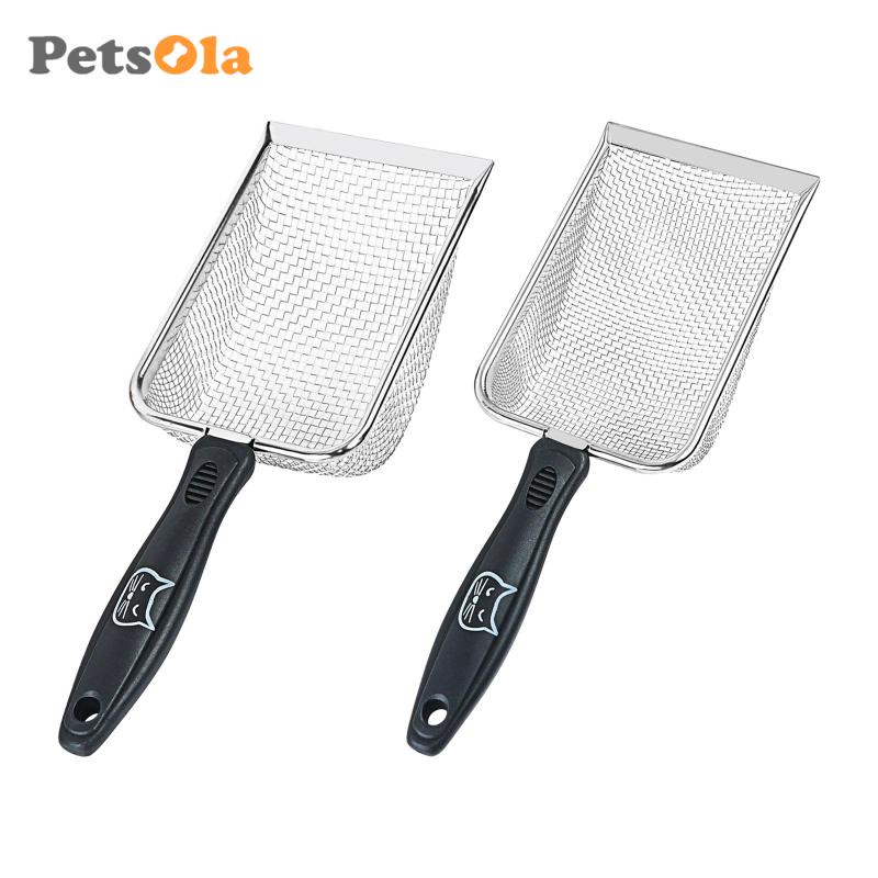 Xẻng múc cát vệ sinh PETSOLA bằng thép không gỉ cho mèo