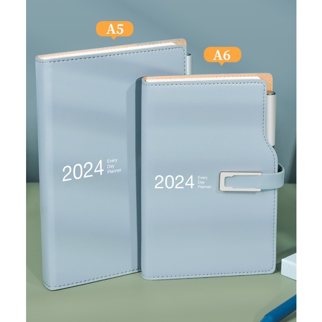 2024 agenda planner organizer diary a5 a6 notebook tạp chí hàng ngày văn phòng phẩm notepad lịch sketchbook office note book