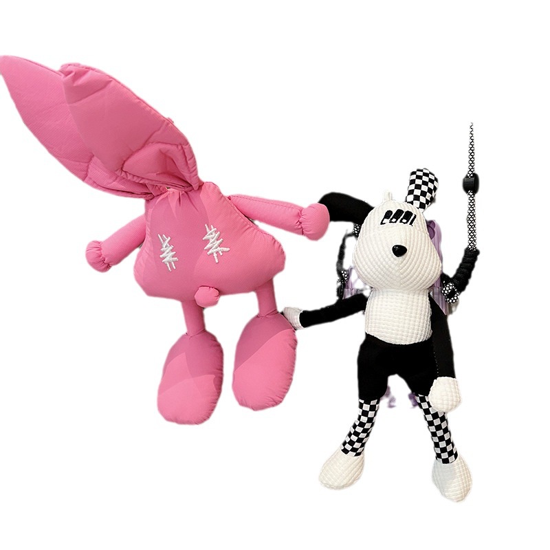 Ere1 con thỏ con phim hoạt hình điện thoại di động kẹp lưng dễ thương búp bê chuỗi chéo