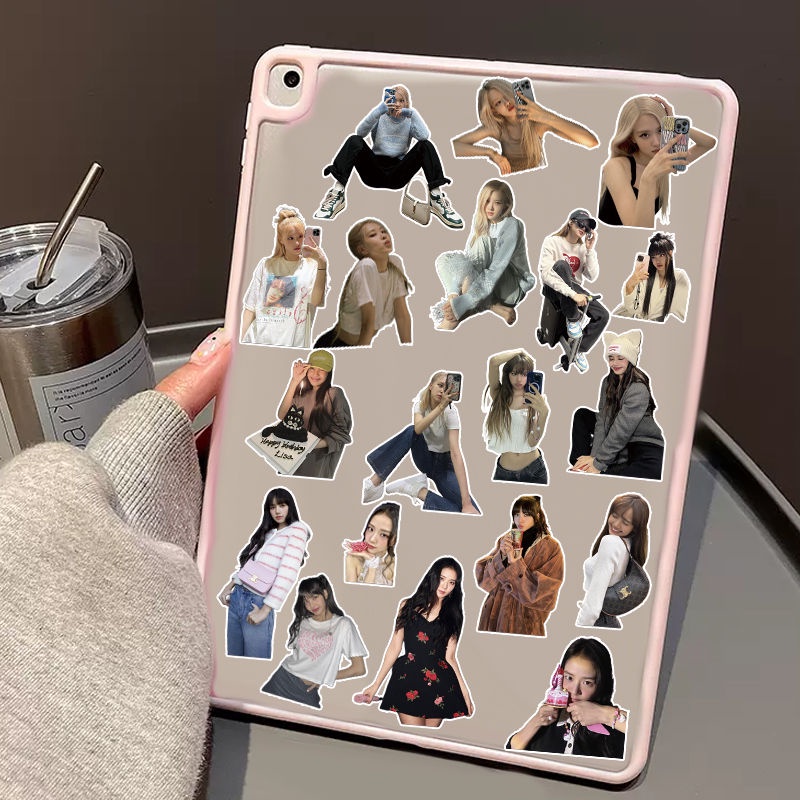 Sticker blackpink Miếng Dán Trang Trí Điện Thoại / Vali / Sổ Tay Hình lisa kim ji-soo jennei rose blackpink Chống Thấm Nước
