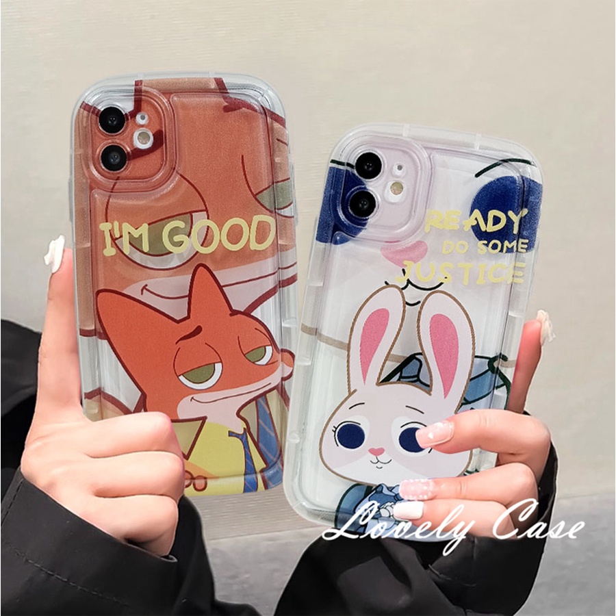 Tương thích với iphone14 13 12 11 pro max 8 7 6 6s plus x xr xs max se 2020 vỏ xà phòng phim hoạt hình dễ thương thỏ và cáo bìa mềm