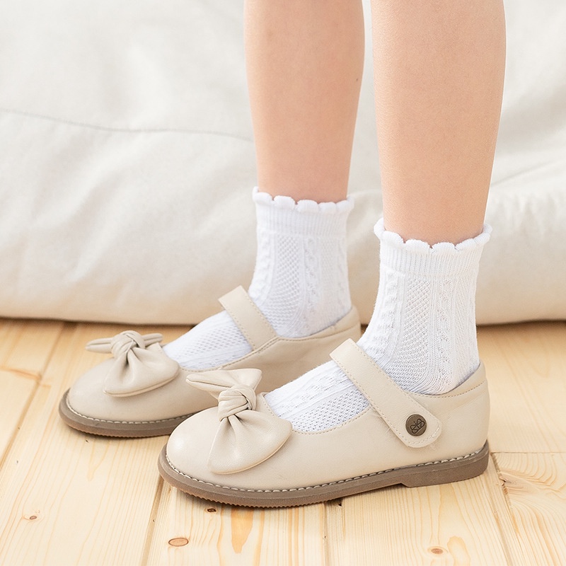 Vớ cotton Mỏng Màu Sắc Xinh Xắn Thời Trang Xuân Thu Cho Bé Gái
