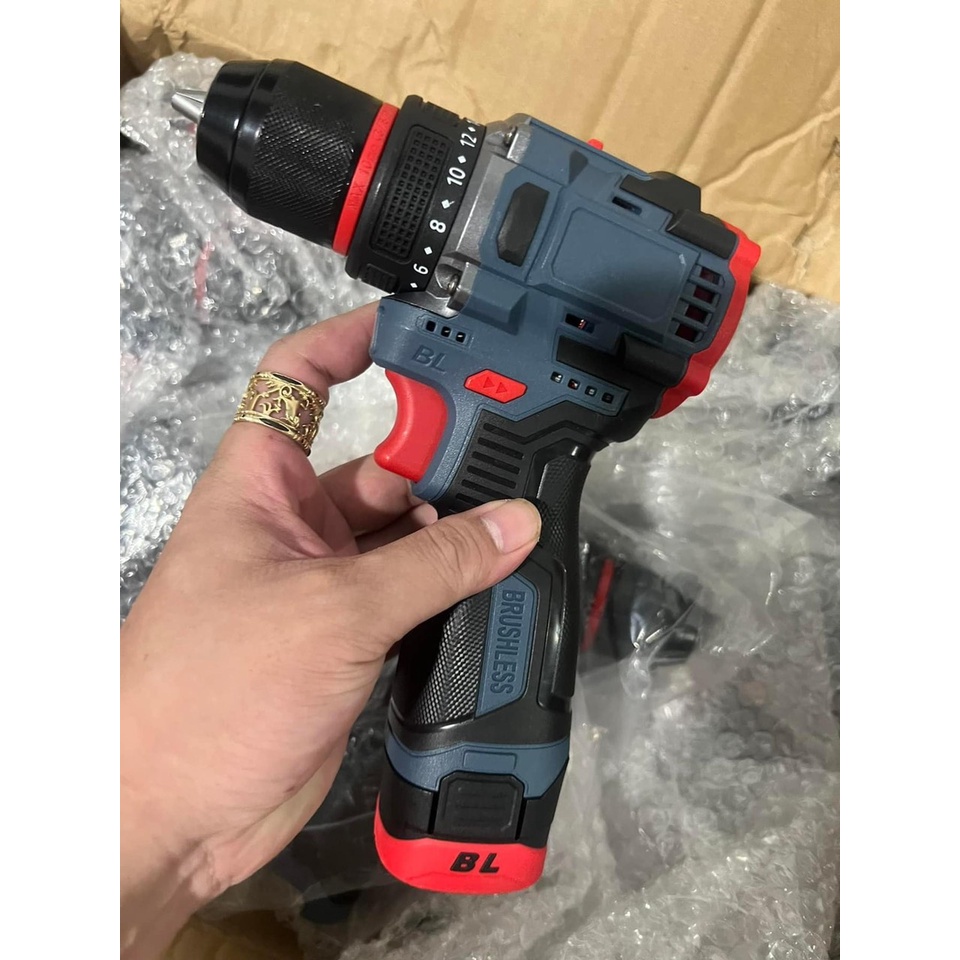 Máy khoan, vặn vít China Brushless pin 16.8V 70 N.m siêu mạnh đầu Auto lock.