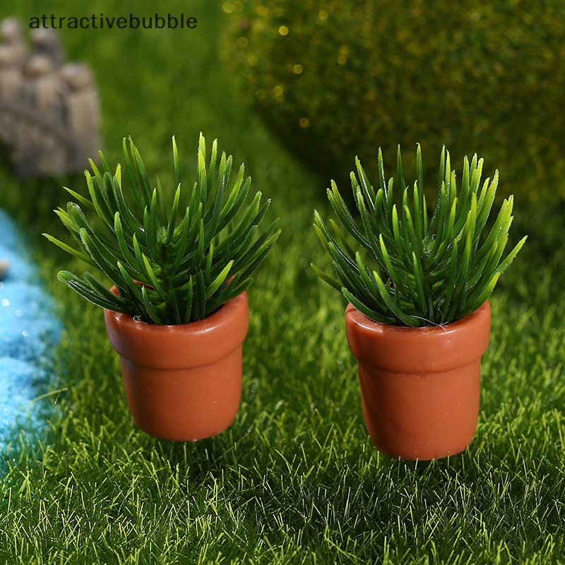 Atvn 1 cái dollhouse miniature green plant pot nội thất trang trí nội thất phụ kiện martijn