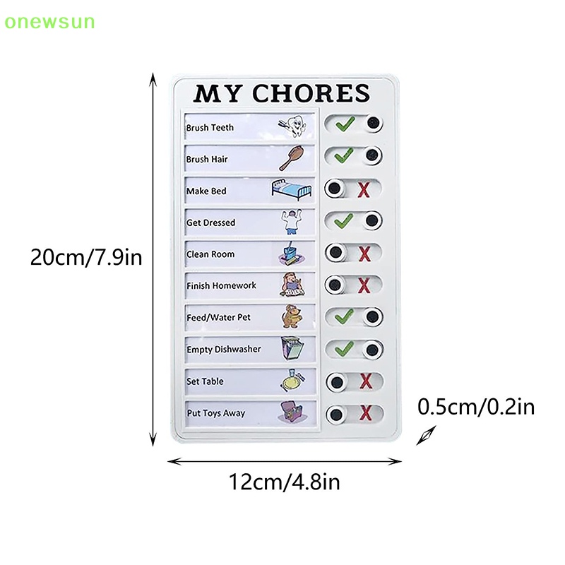 Onewsun checklist check plan bulle board memorandum essential learn hot sales phát triển thói quen trẻ em mới