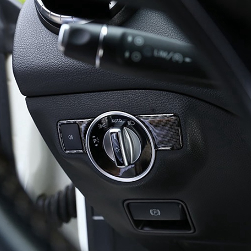 Miếng Dán Trang Trí Công Tắc Đèn Pha Xe Hơi Mercedes Benz W176 X156 C117