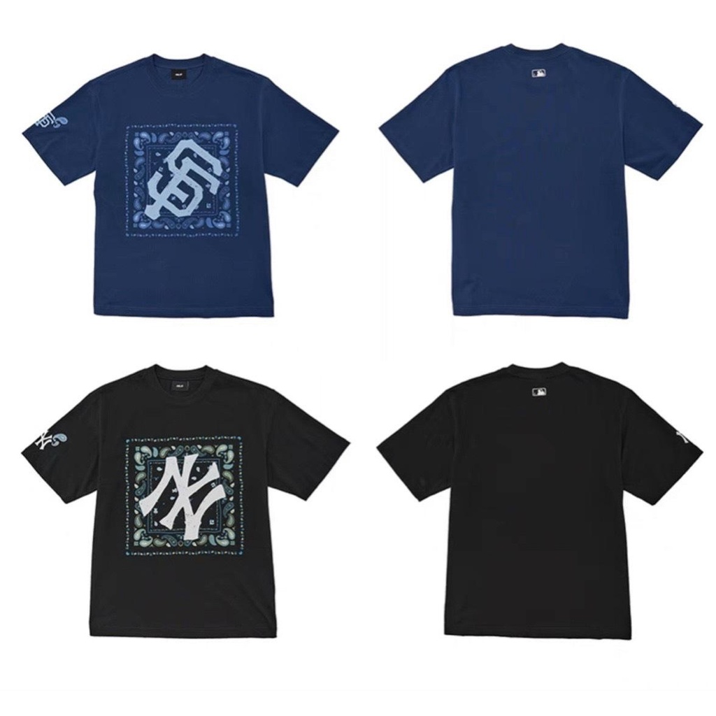 Áo Thun Unisex Chất Cotton 100% Logo Vuông Họa Tiết Trắng/Đen/Xanh/Xanh Đen Dn.Storevnxk