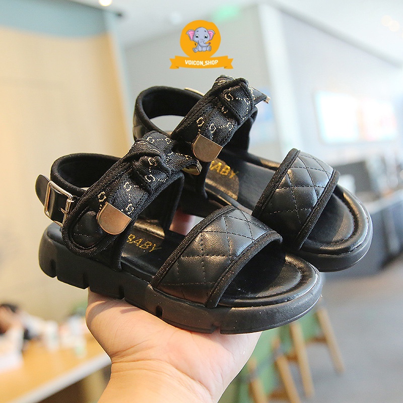 Dép Sandal Cho Bé Gái, Quai Hậu Dán Có Nơ Phong Cách Hàn Quốc Siêu Nhẹ Êm Chống Trượt | V982