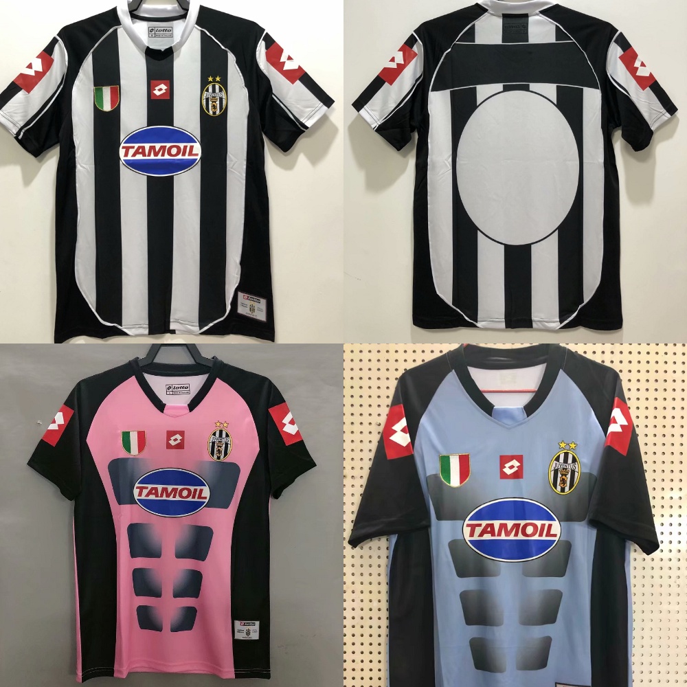 Áo Thun Thể Thao Bóng Đá Ngắn Tay Đội Tuyển Juventus 2002 / 2003 S-XXL