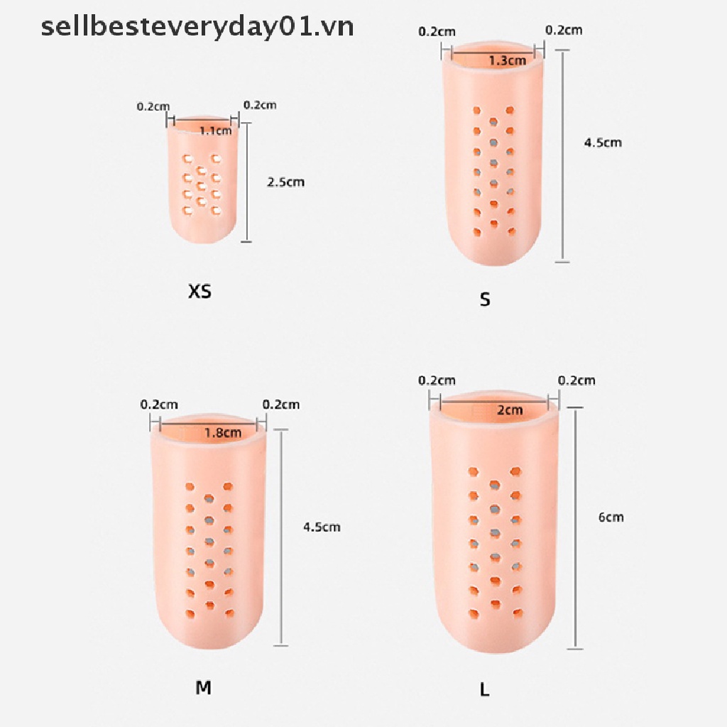 1 Cặp Bọc Bảo Vệ Ngón Chân Bằng Silicon Giảm Đau Hiệu Quả