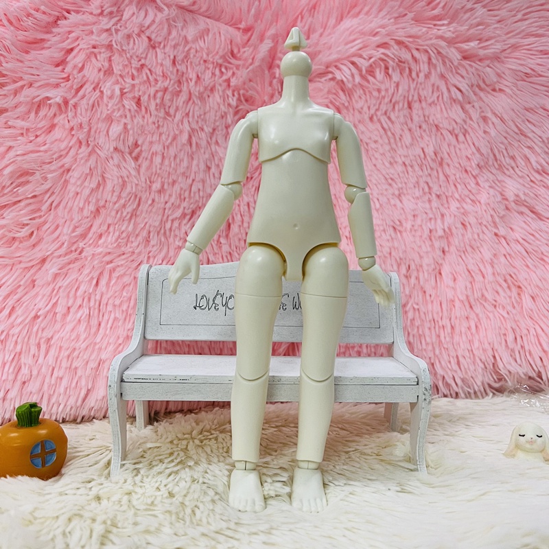 Búp Bê BJD 1 / 6 20 Khớp Xoay Bằng Da Trắng / Hồng Xinh Xắn
