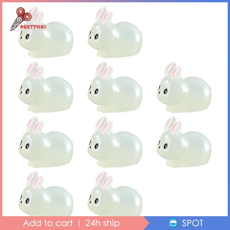 [Prettyia1] Mô Hình Resin Thu Nhỏ Trang Trí Vườn Cổ Tích Để Bàn Phục Sinh