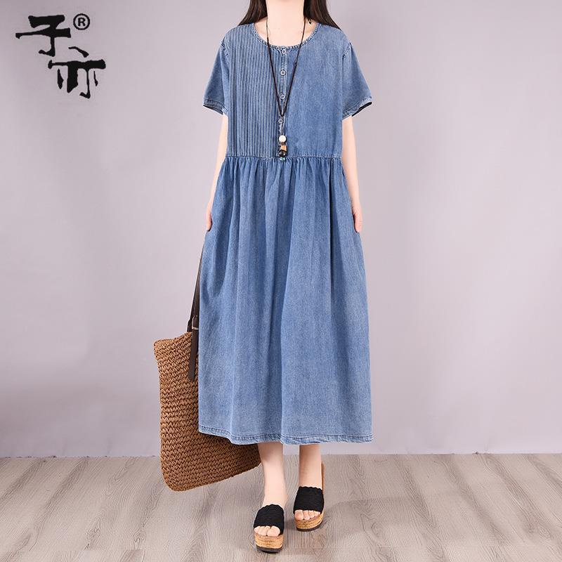 Phụ Kiện Chuyên Dụng Cho Xe R437644 R43764# Đầm Bầu Dáng Chữ A Tay Ngắn Có Túi Thời Trang Mùa Hè Phong Cách Hàn Quốc