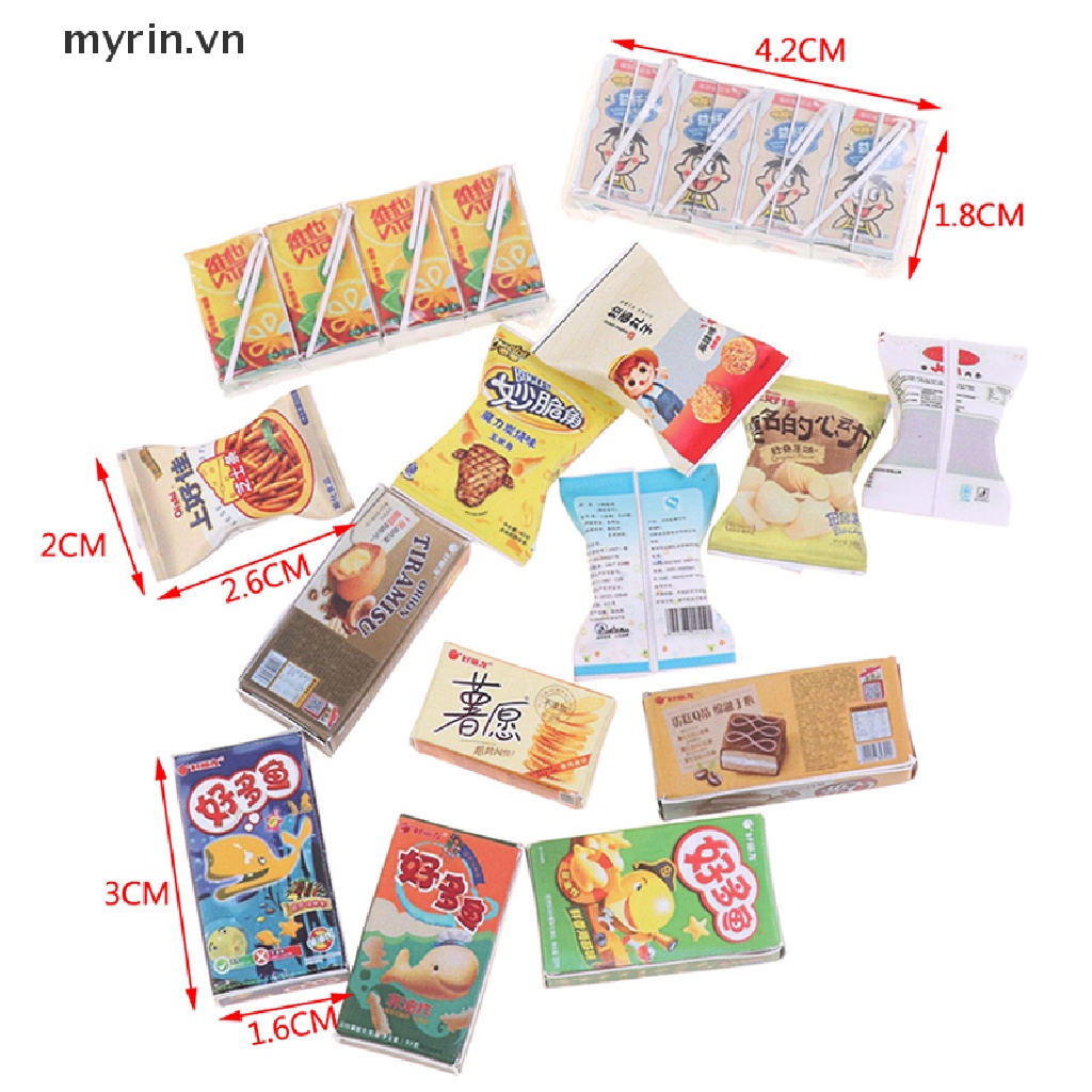 Mô Hình Hộp Bánh Mì / Thức Ăn Nhanh Tỉ Lệ 1: 12 Trang Trí Nhà Búp Bê