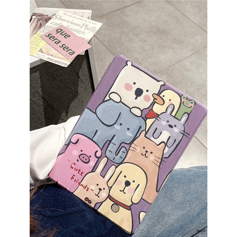 Bao Da Máy Tính Bảng In Hình Động Vật Hoạt Hình Cho Ipad 10.2 2022 Ipad 10Th Pro 10.5 Ipad Air 2 Air 5 10.9 Pro 11 Ipad 9Th Ipad 12.9