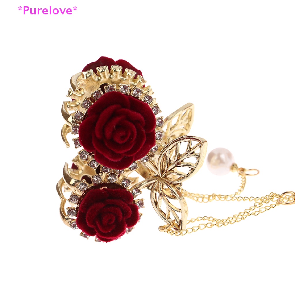 Kẹp Tóc Đính Ngọc Trai Phối Tua Rua Phong Cách Hàn Quốc Thanh Lịch Cho Nữ Mới