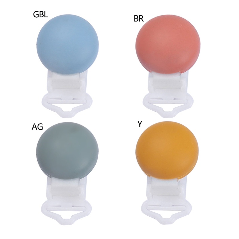 Dây Đeo Núm Vú Giả Bằng Silicone Kèm Kẹp Tiện Dụng Cho Bé Sơ Sinh