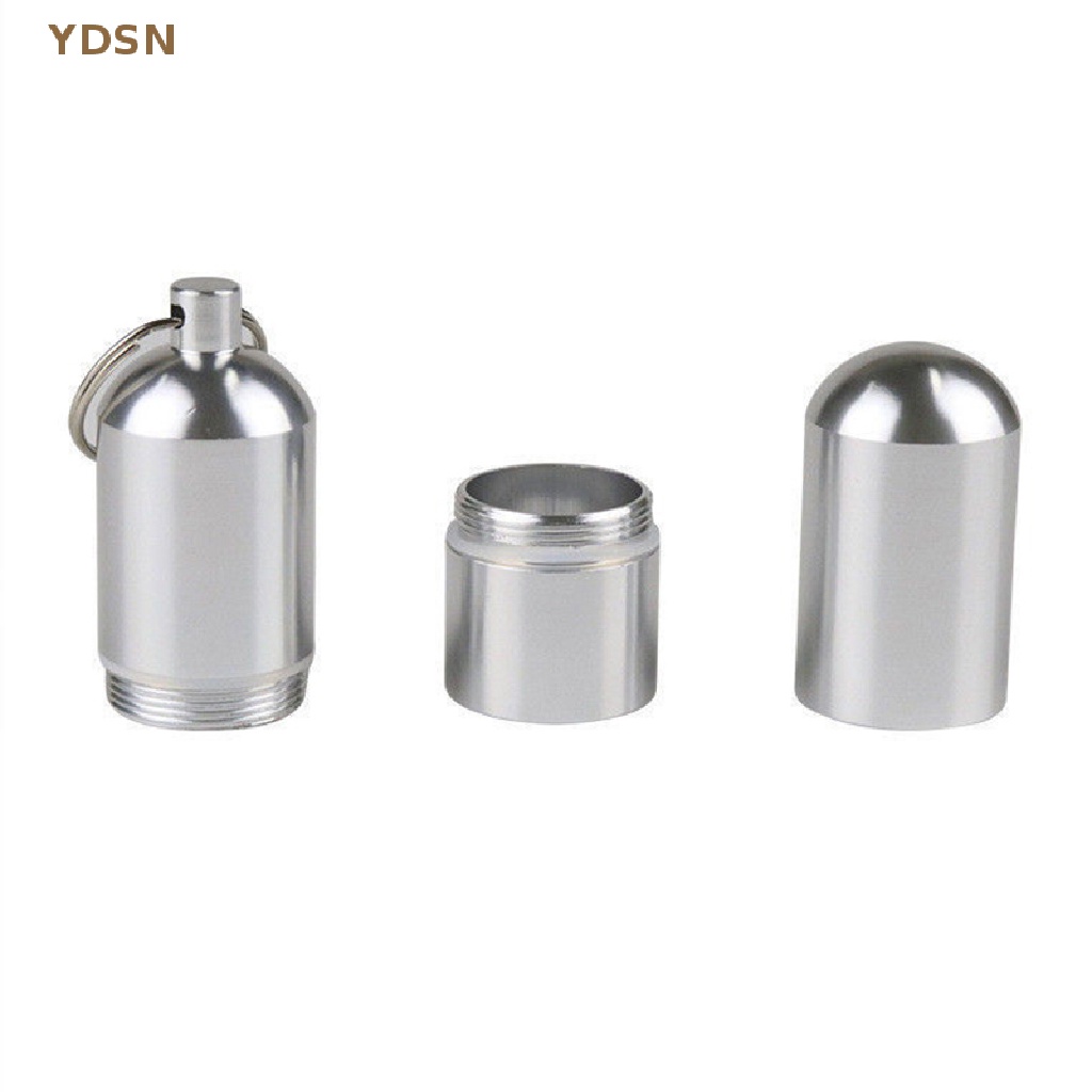 Móc Khóa Hộp Đựng Tăm Xỉa RT Bằng Hợp Kim Nhôm Màu Bạc Chống Thấm Nước