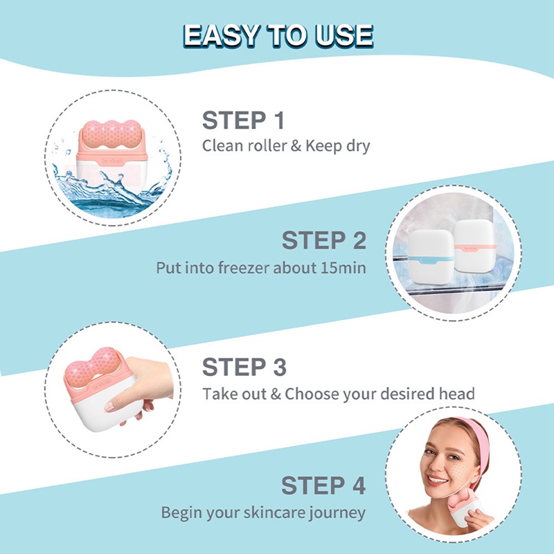 Cây Lăn Mát Xa Hai Đầu Tiện Dụng Màu Sắc