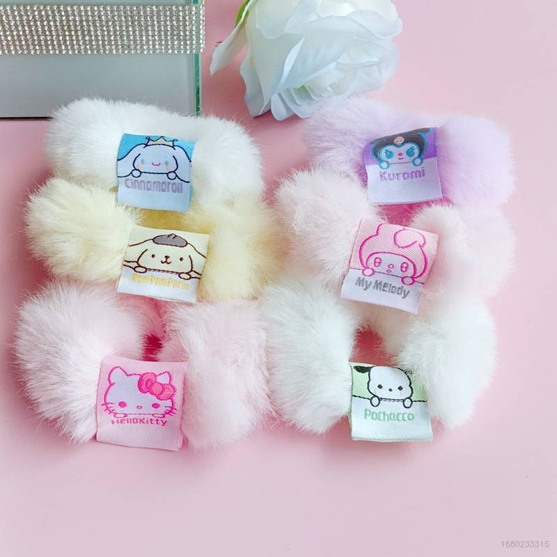 Sanrio Dây Cột Tóc Màu Tươi Tắn Ngọt Ngào Cho Học Sinh