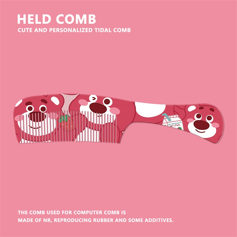 Lược Chải Tạo Kiểu Tóc In Hoạt Hình Gấu Pooh Winnie Dễ Thương